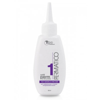 Perm lotion № 1 for normal and thin natural hair 80 ml (50001)